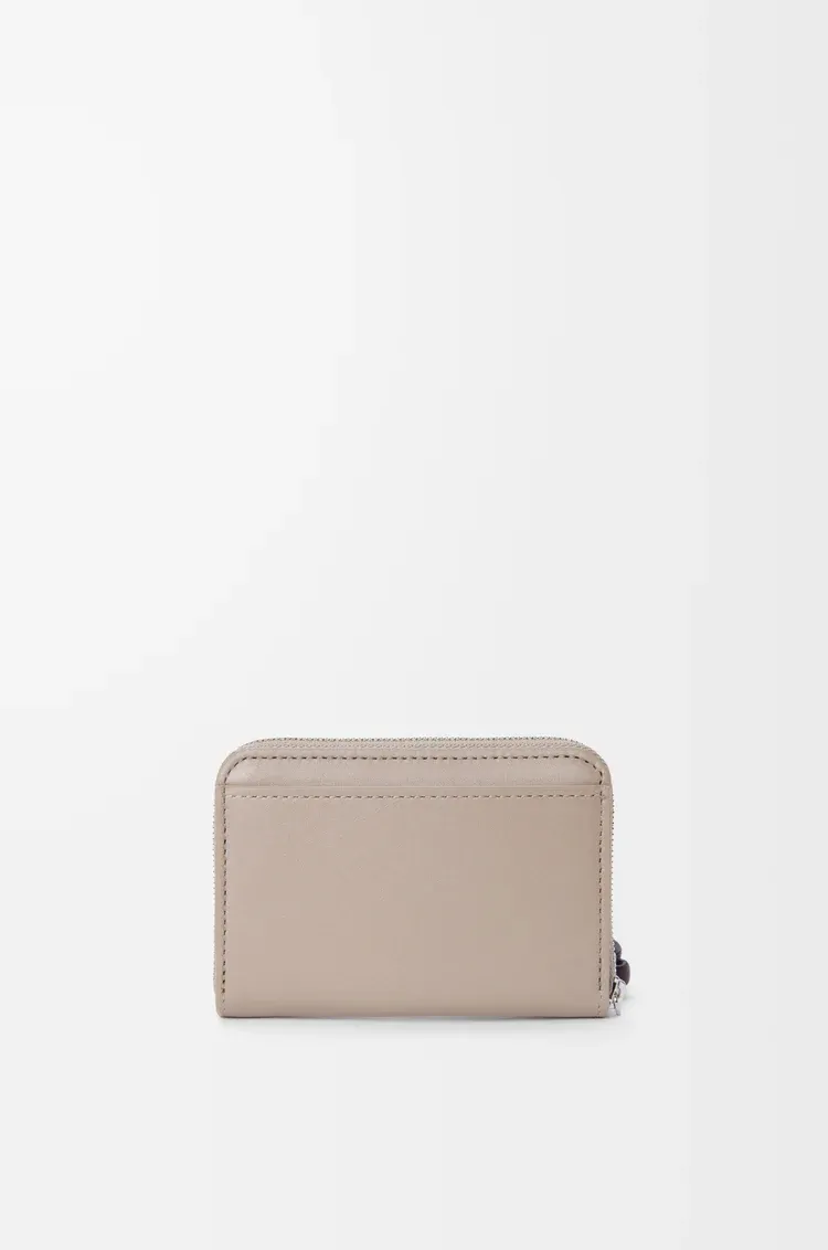 Zipped Coin Purse In Shiny Nappa Calfskin