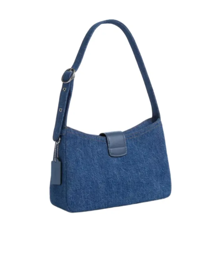 Eliza Shoulder Bag In Signature Denim