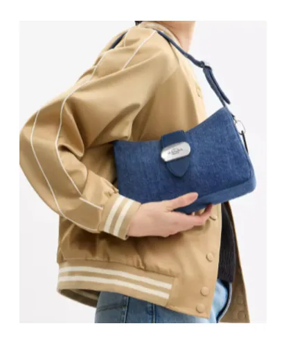 Eliza Shoulder Bag In Signature Denim