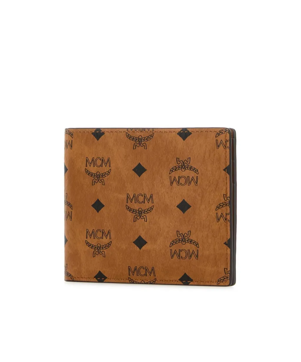 Mcm Monogram Printed Bi-Fold Wallet