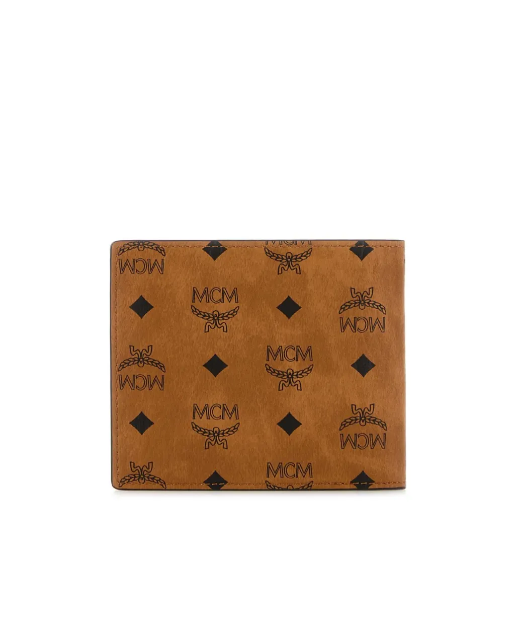 Mcm Monogram Printed Bi-Fold Wallet