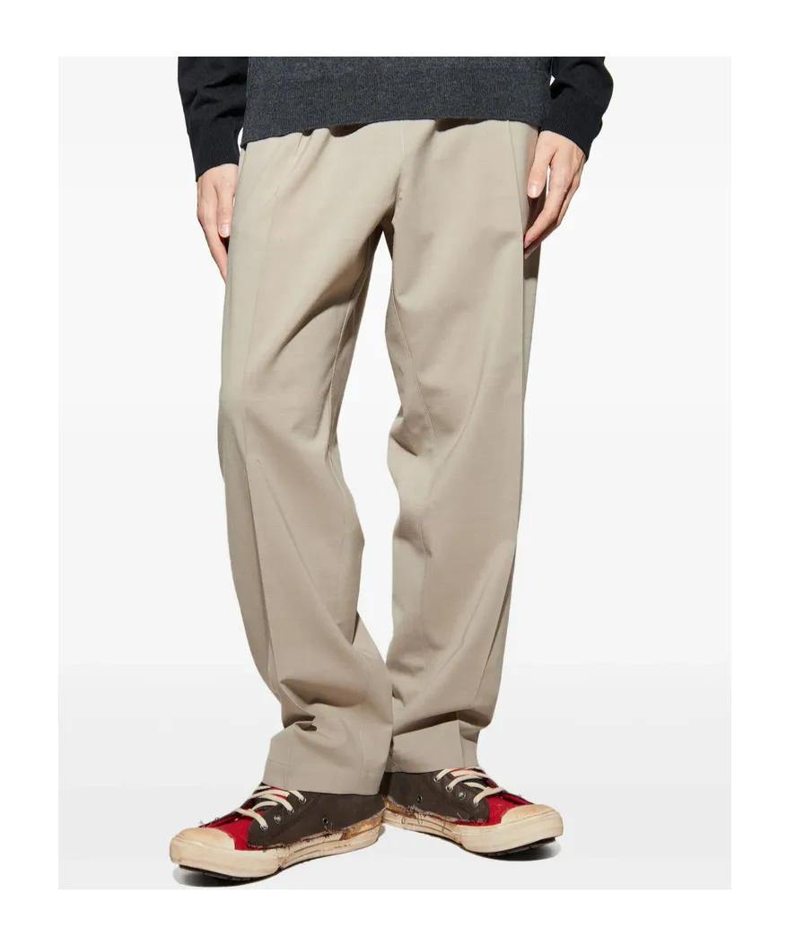 Mm6 Maison Margiela Elasticated Waistband Drawstring Trousers