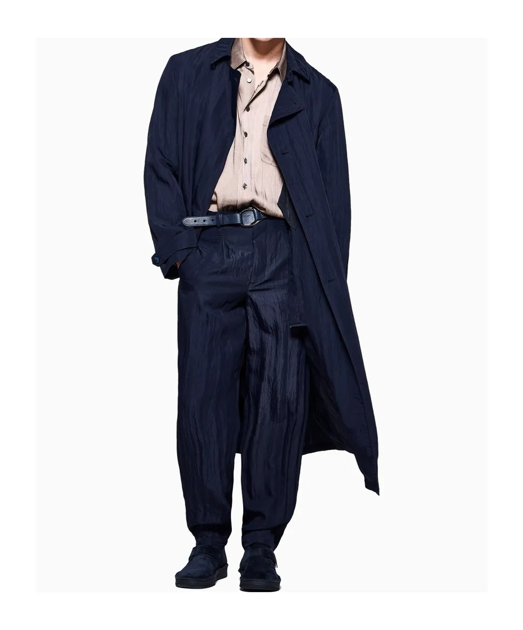 Giorgio Armani Ruched Effect Trench Coat