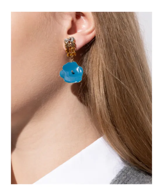Marni Floral Motif Earrings