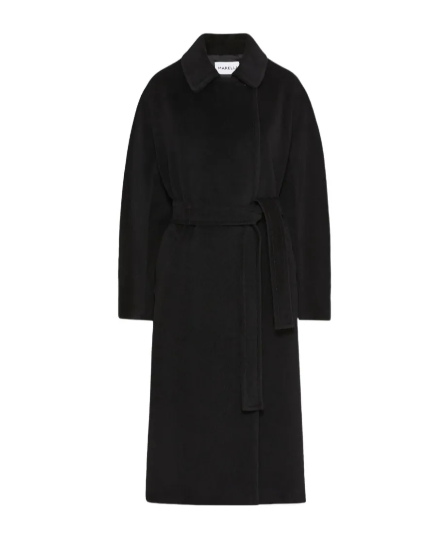 Double-Breasted Beaver Cloth Coat