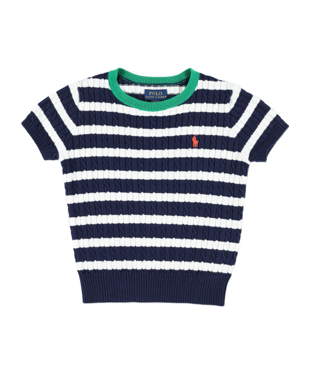 Short-Sleeved Knit Top And Skirt Set