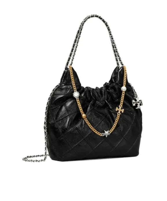 Tory Burch Fleming Distressed Top Handle Bag