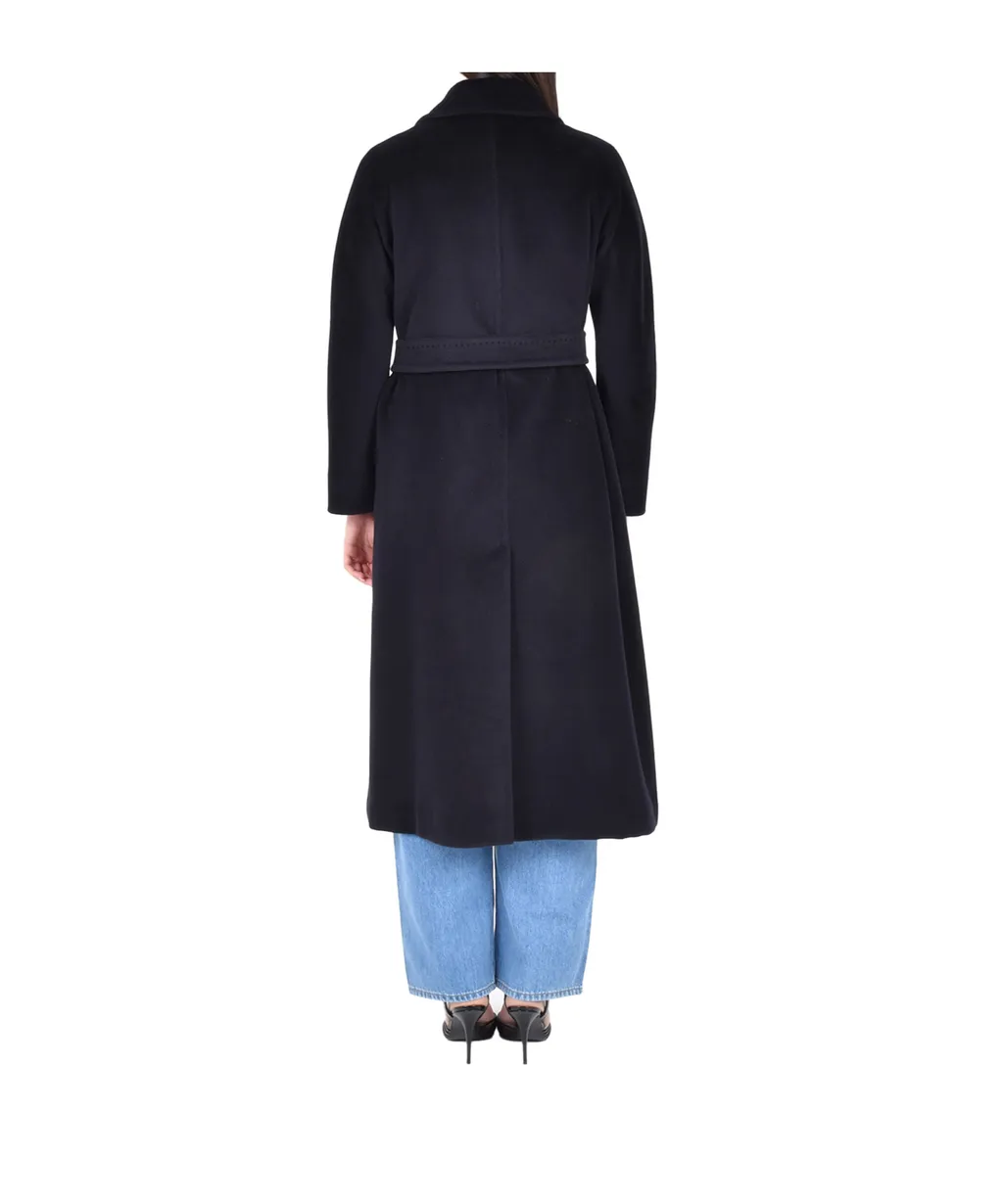 Max Mara Studio Tenzone Tied-Waist Long-Sleeved Coat