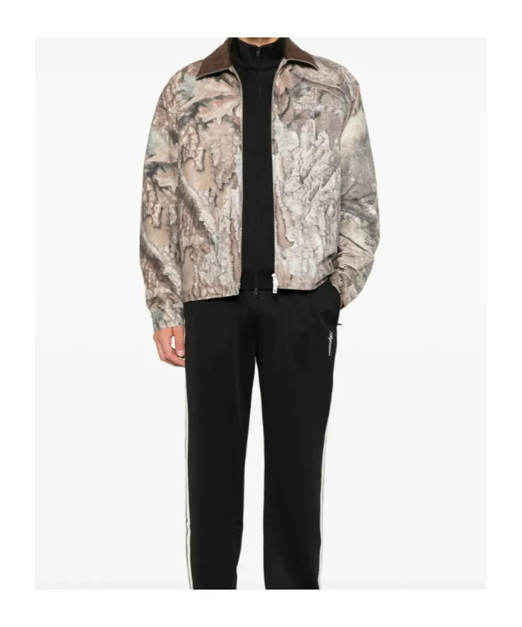 Represent Corduroy-Collar Quilted Jacket
