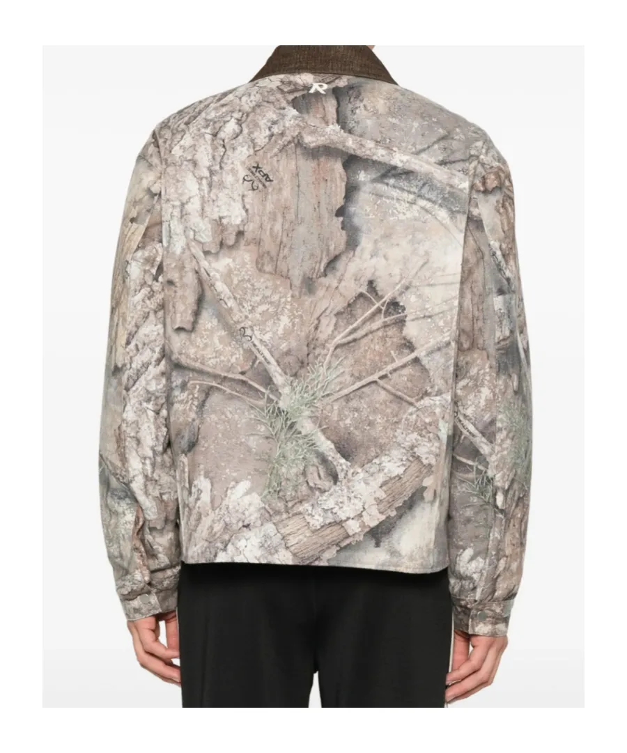Represent Corduroy-Collar Quilted Jacket