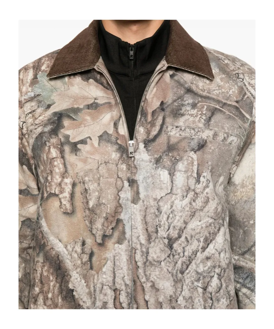 Represent Corduroy-Collar Quilted Jacket