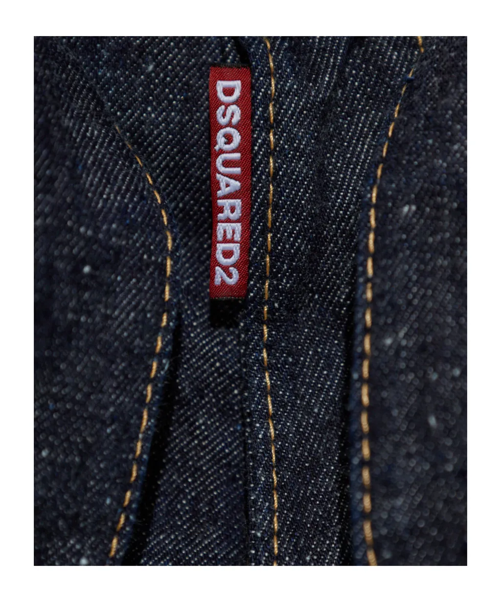 Dsquared2 X Magliano Belted Cropped Jeans