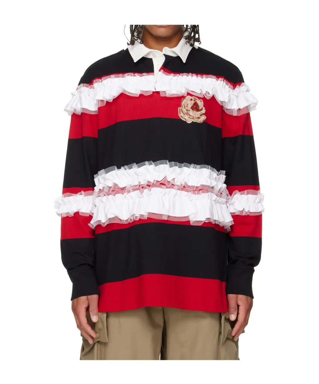 Ruffled Rugby Polo Shirt