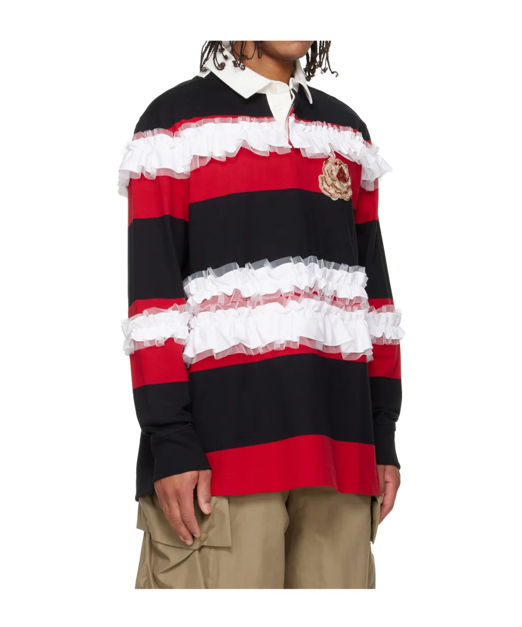 Ruffled Rugby Polo Shirt
