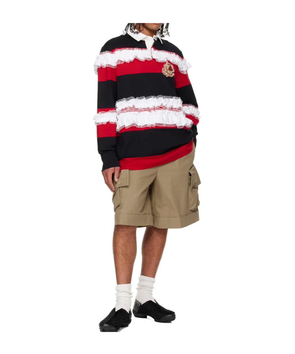 Ruffled Rugby Polo Shirt
