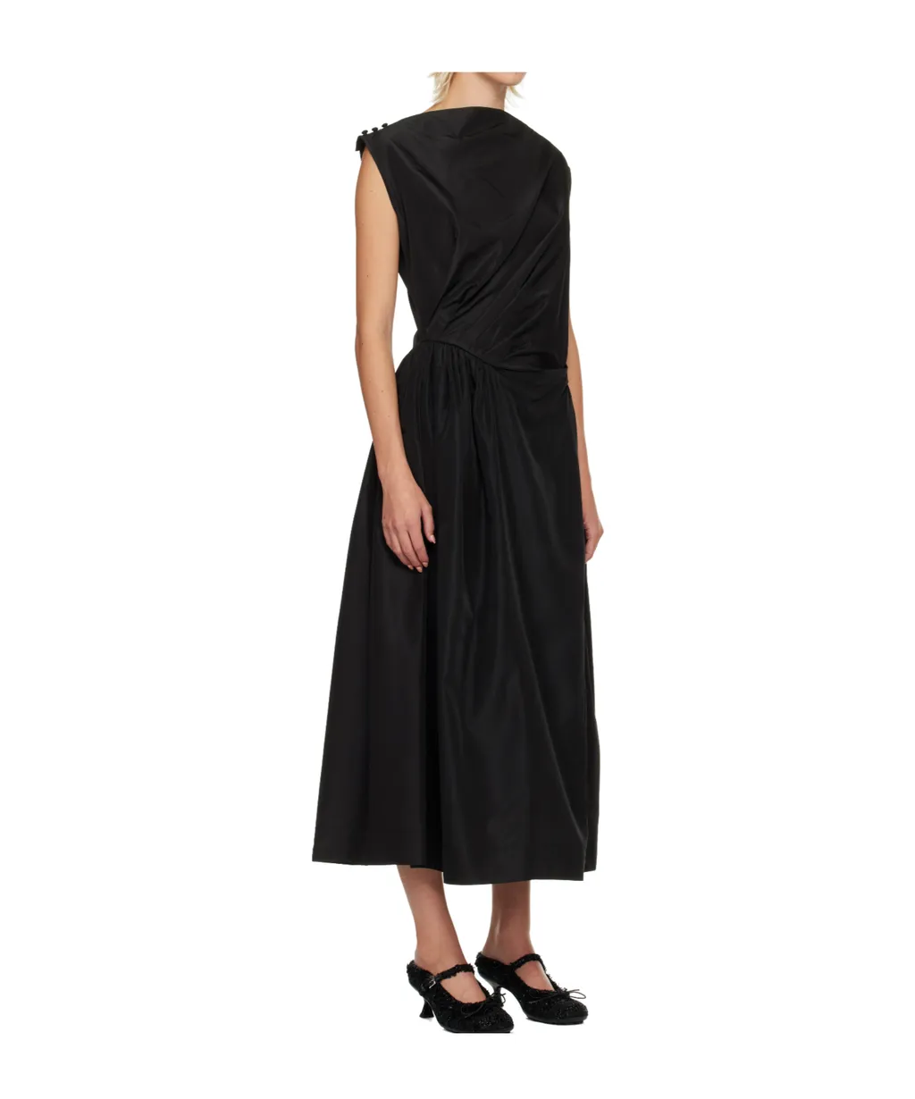Draped Long Dress