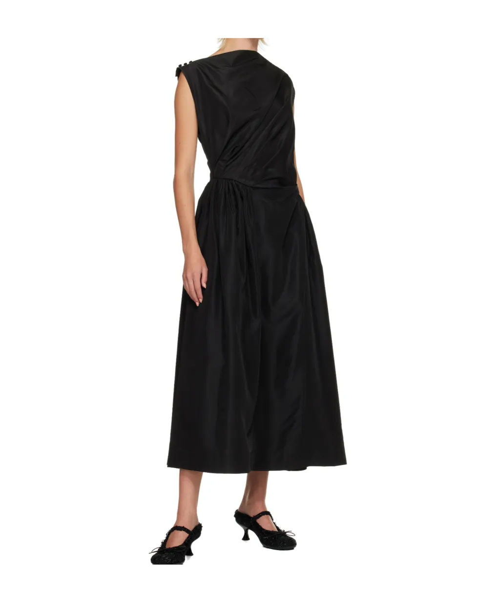 Draped Long Dress