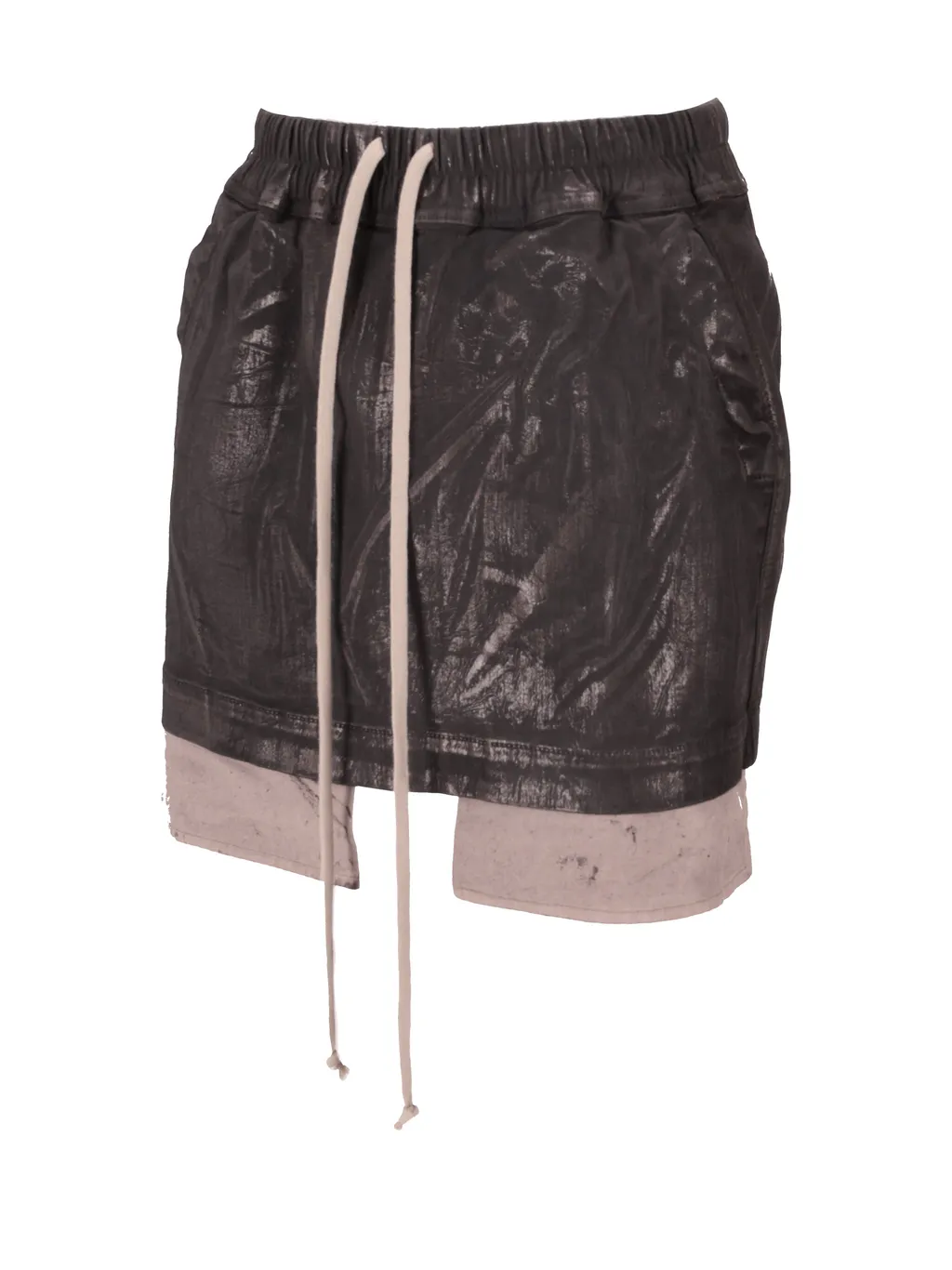 Rick Owens Drkshdw Fog Drawstring Mini Skirt