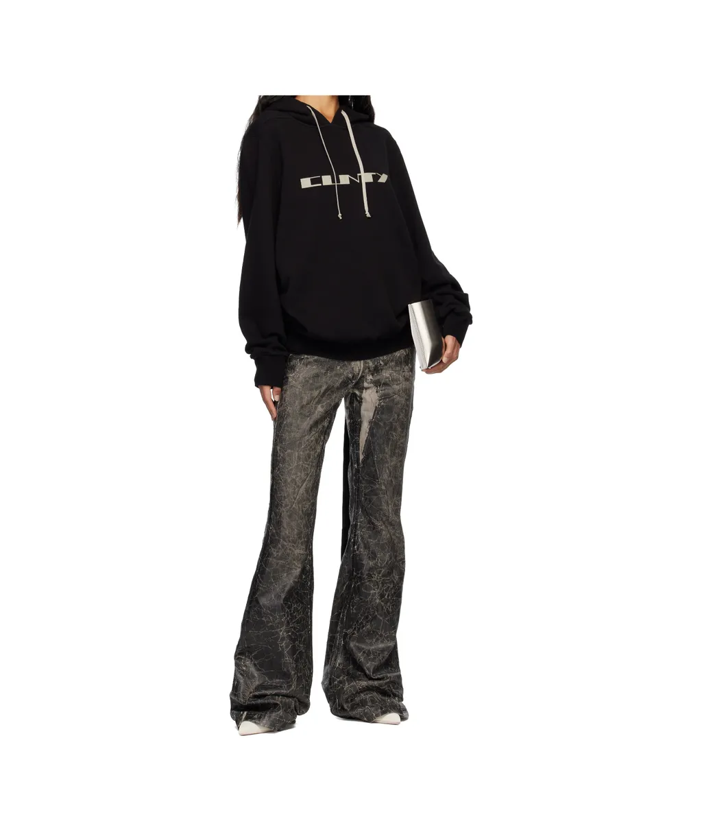 Rick Owens Drkshdw Drawstring Oversized Hoodie
