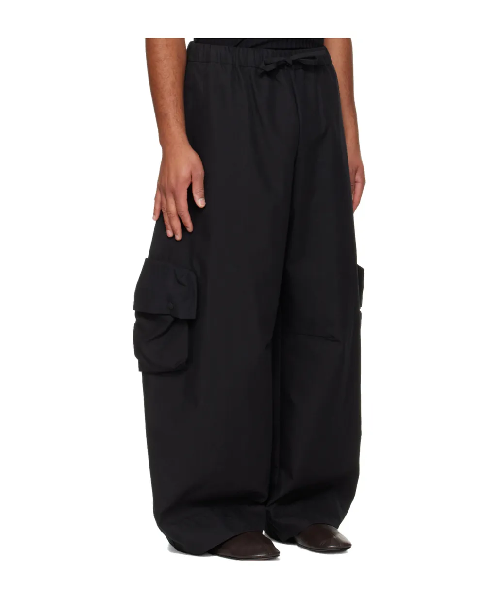 Drawstring-Fastening Multi-Pockets Trousers