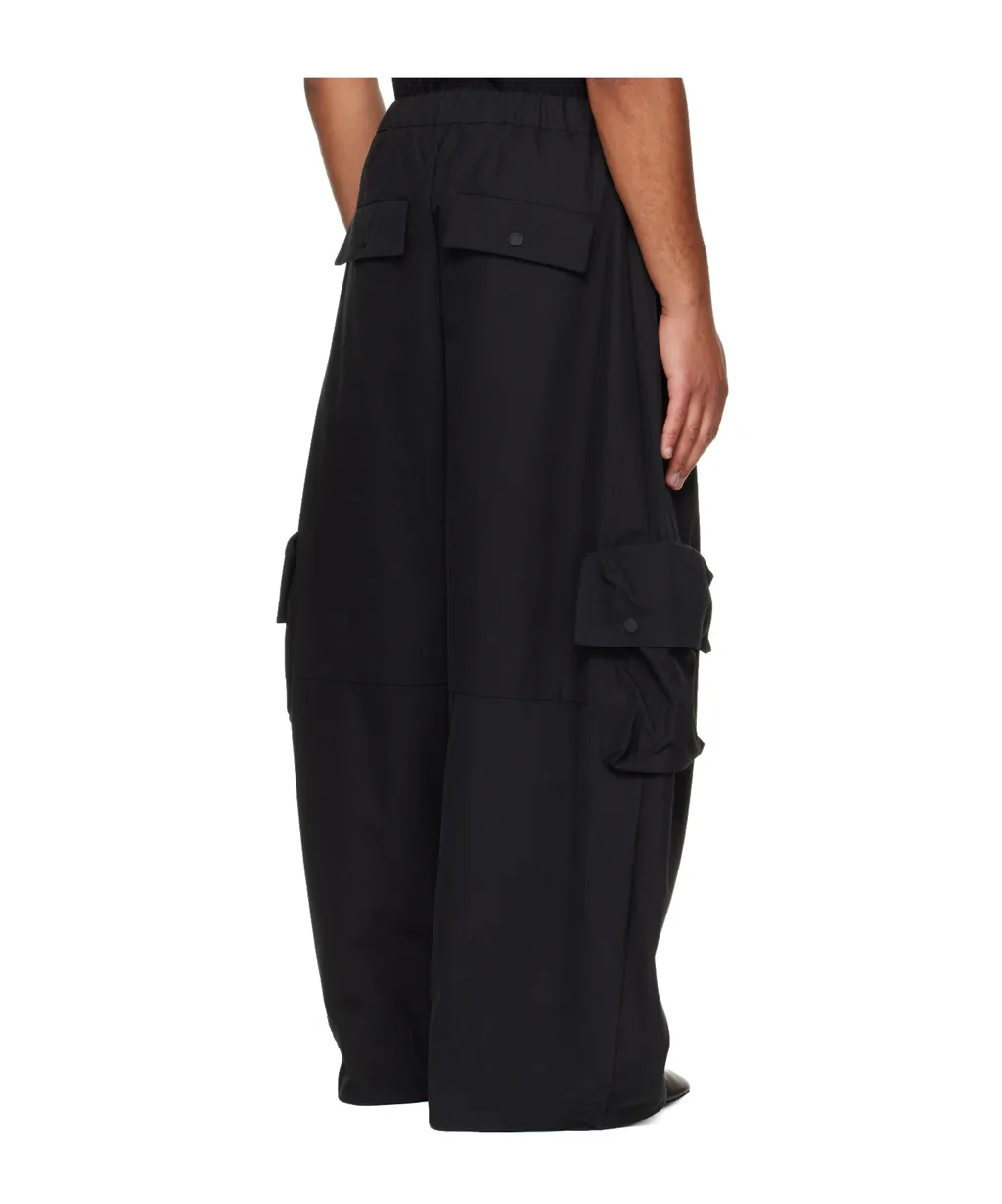 Drawstring-Fastening Multi-Pockets Trousers