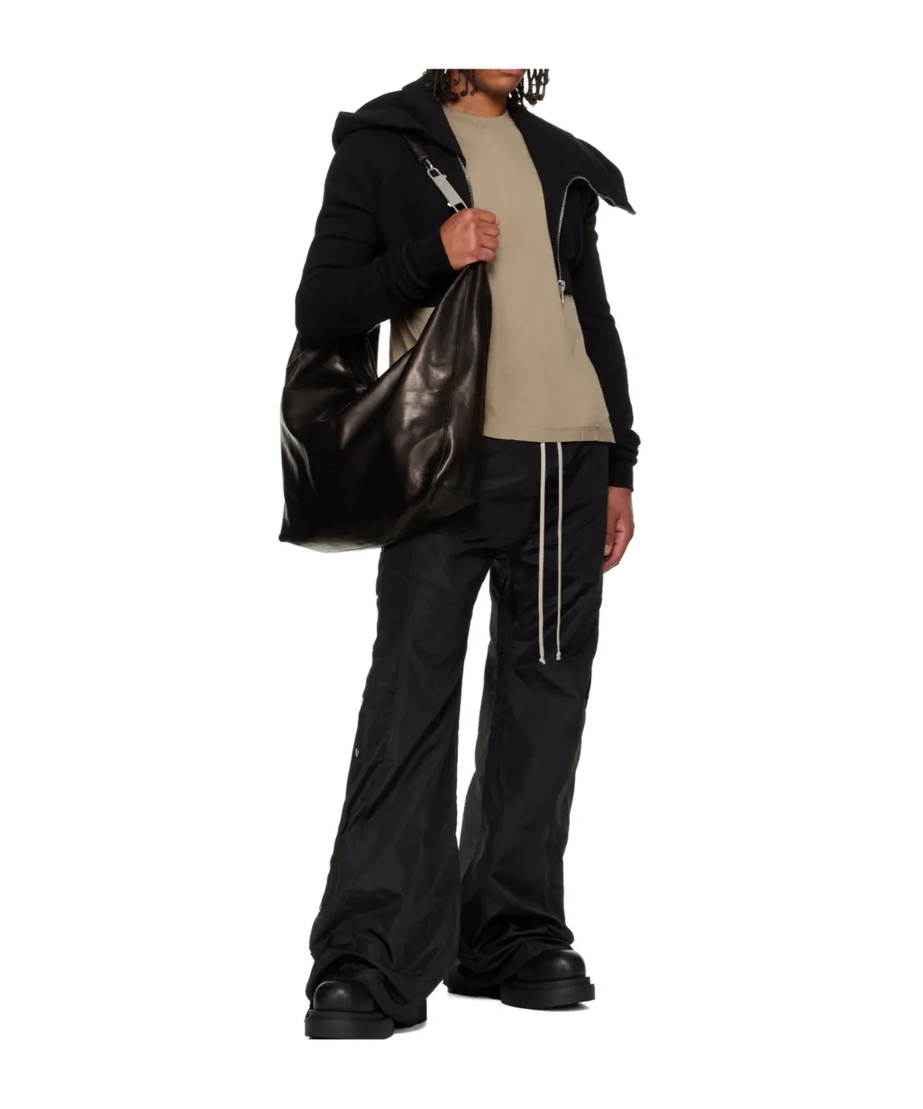 Draped Zip-Front Asymmetrical Hoodie