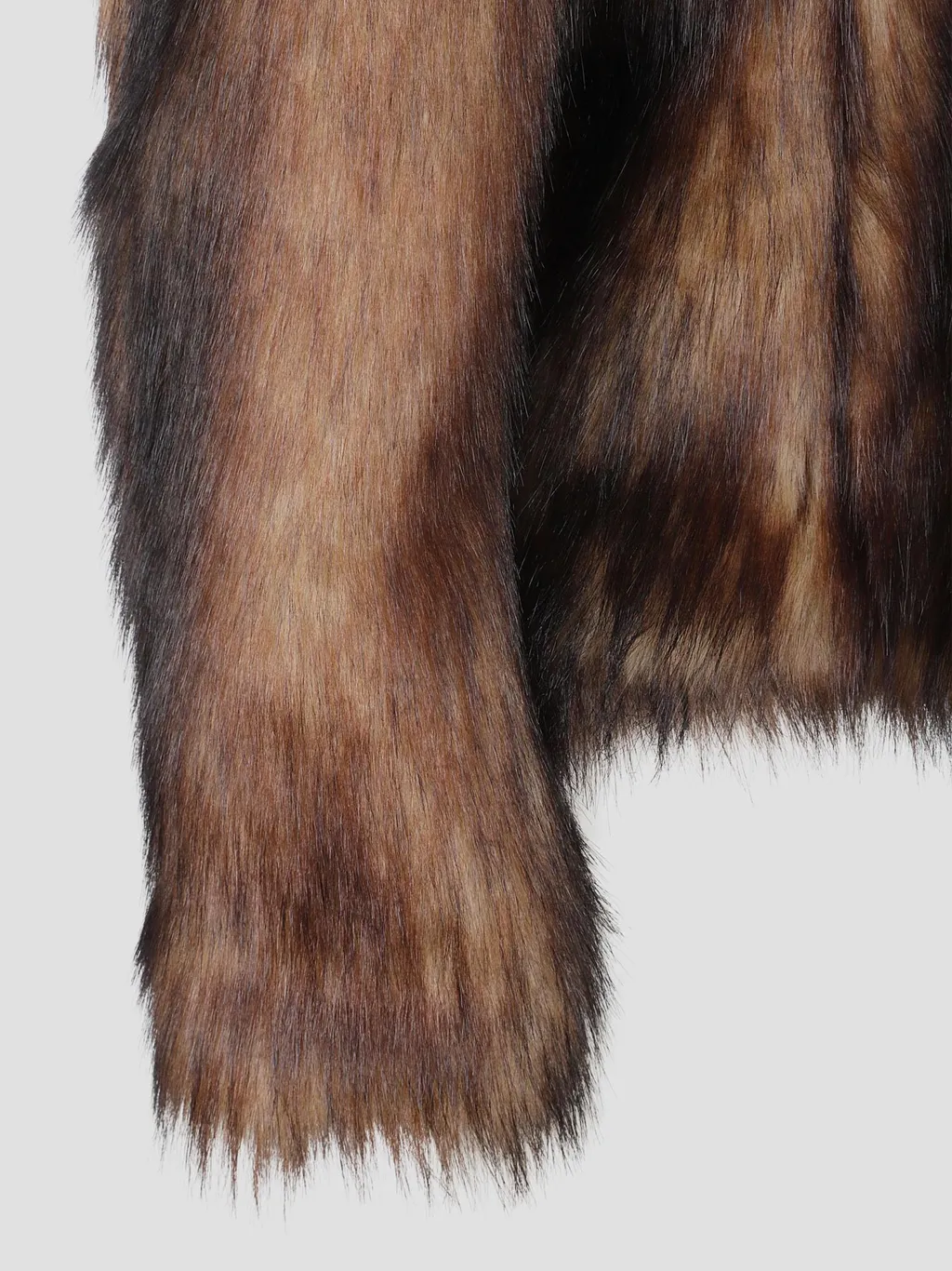 Sculpted Faux Fur Fray Jacket