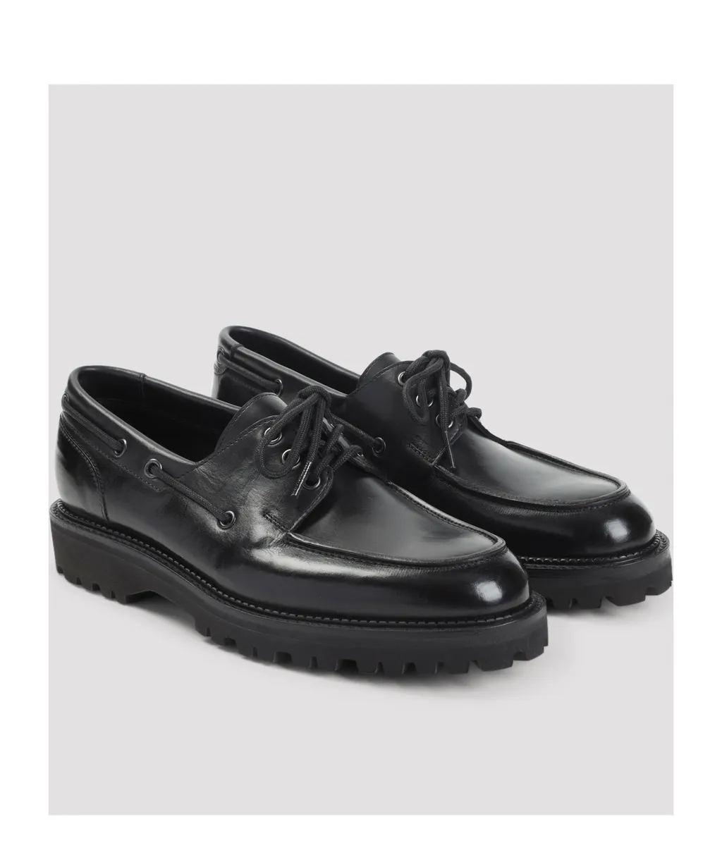 John Lobb Round Toe Lace-Up Shoes