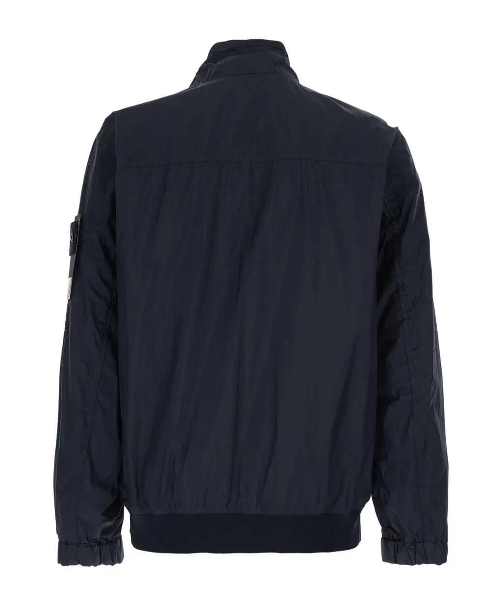 Stone Island Logo Patch Zip-Up Jacket
