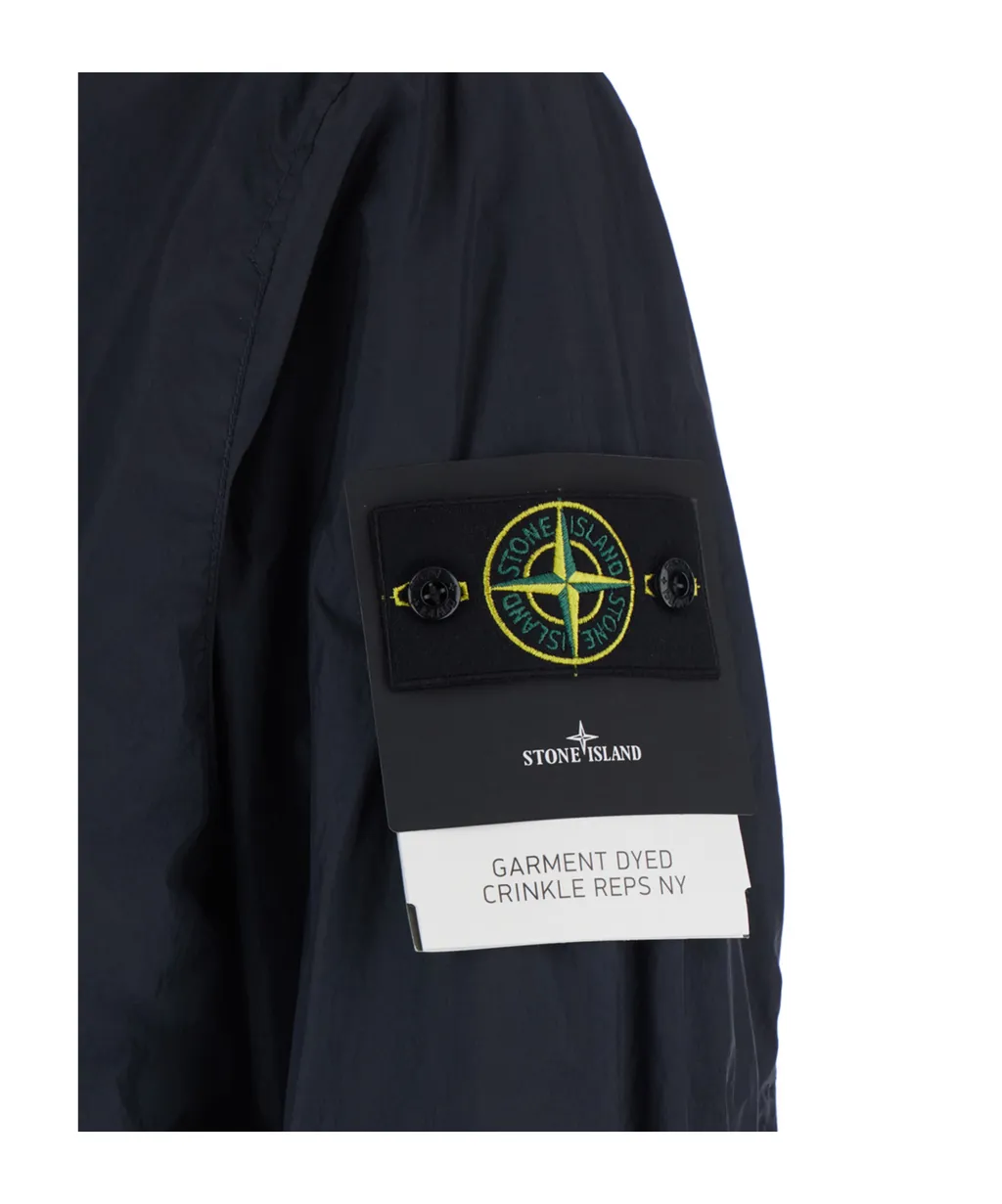 Stone Island Logo Patch Zip-Up Jacket