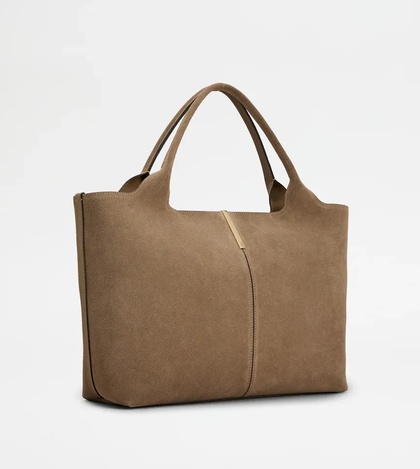 Tod's Logo Plaque Medium-Small Shopping Bag