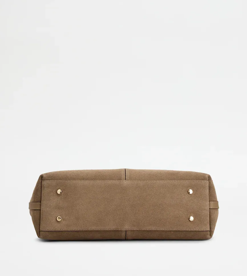 Tod's Logo Plaque Medium-Small Shopping Bag