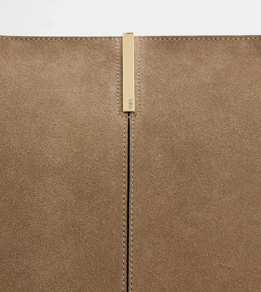Tod's Logo Plaque Medium-Small Shopping Bag