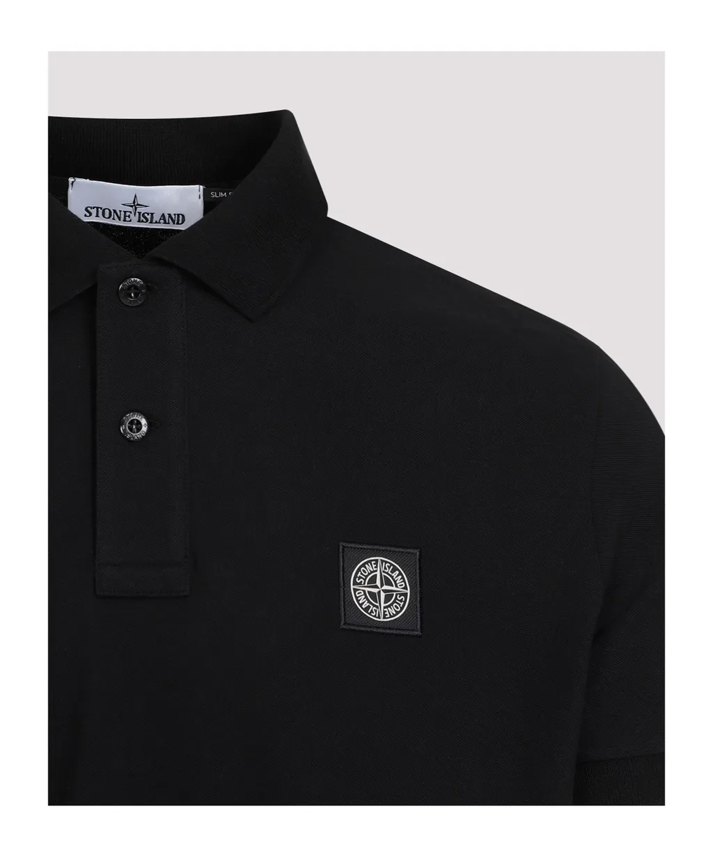 Stone Island Collared Short-Sleeve Polo Shirt