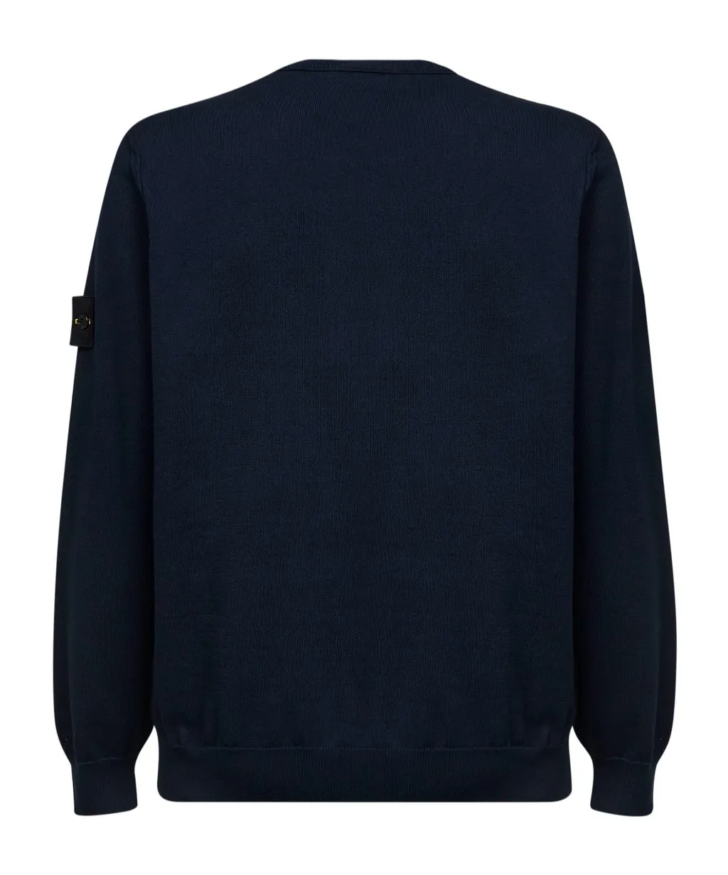 Stone Island Logo Detailed Crewneck Sweatshirt
