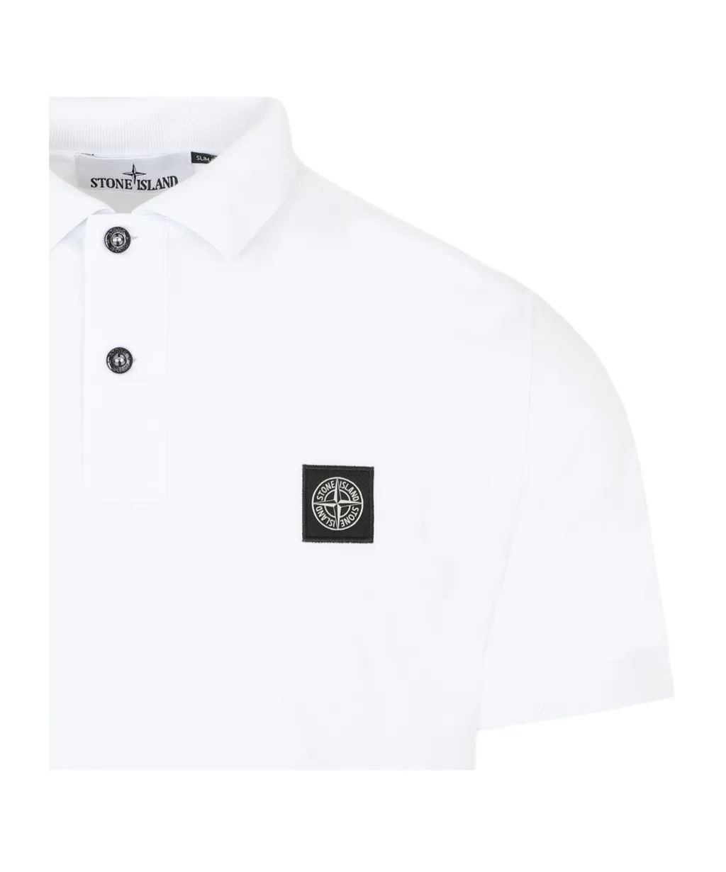 Stone Island Collared Short-Sleeve Polo Shirt