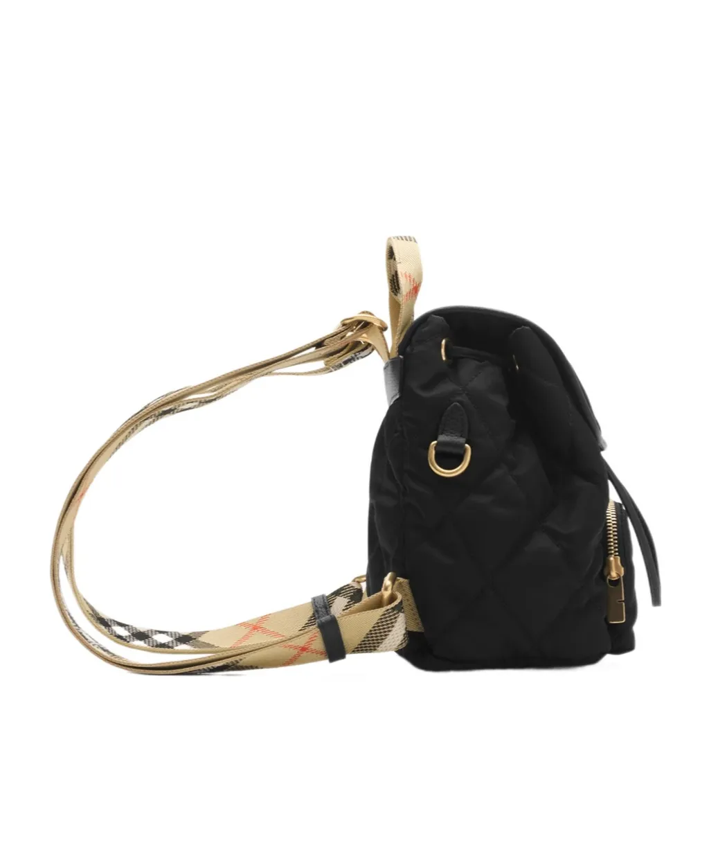 Burberry Quilted Horseshoe Drawstring Backpack