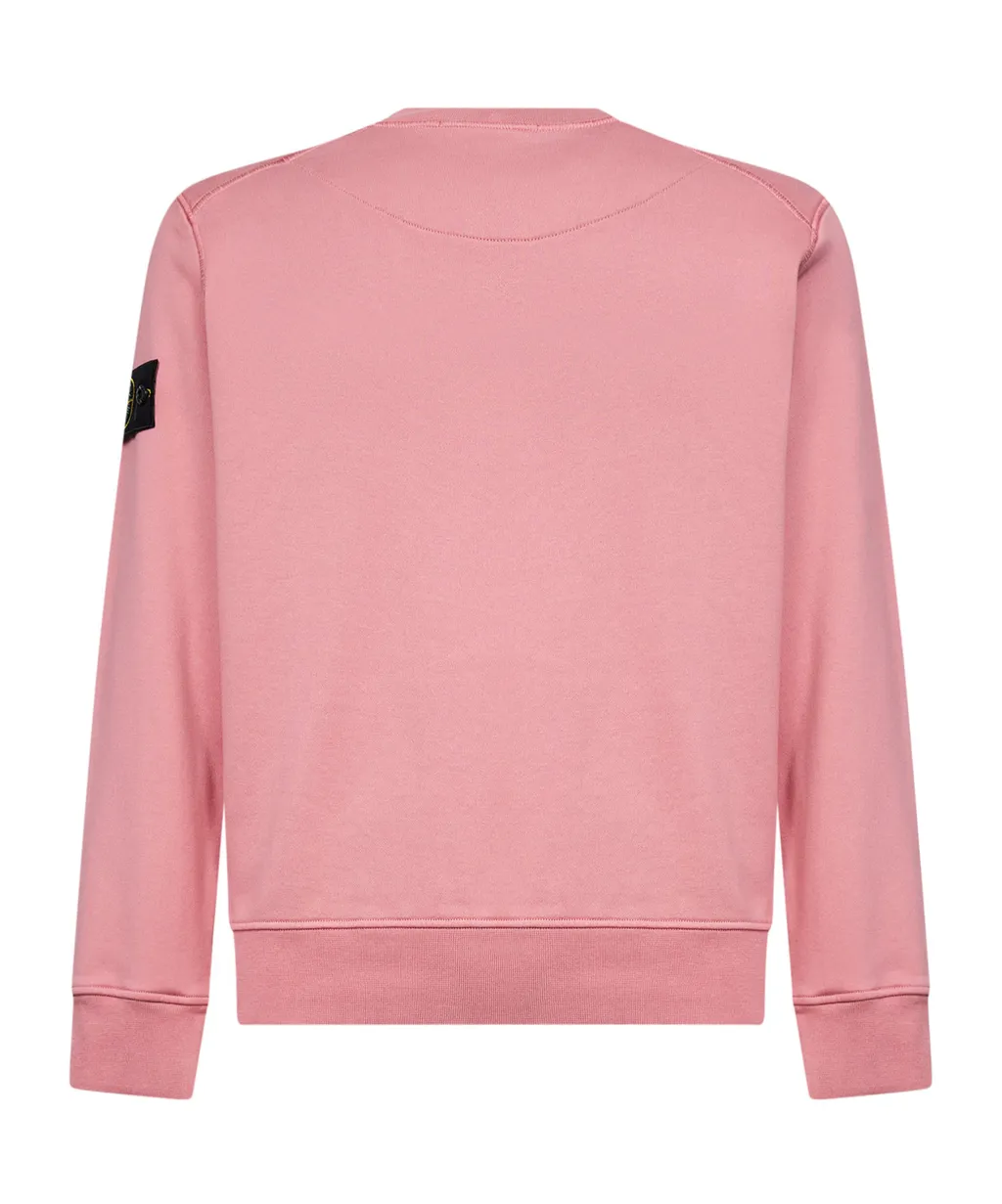 Stone Island Logo Patch Crewneck Sweatshirt
