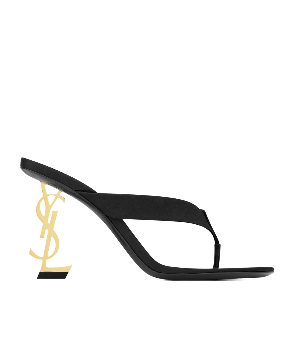Saint Laurent Opyum Logo Plaque Mules