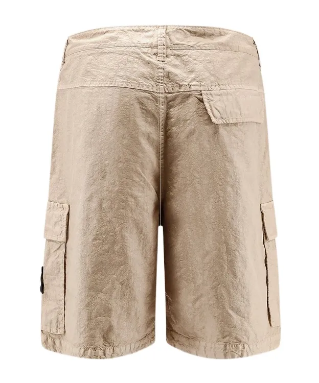 Stone Island Logo Patch Cargo Shorts