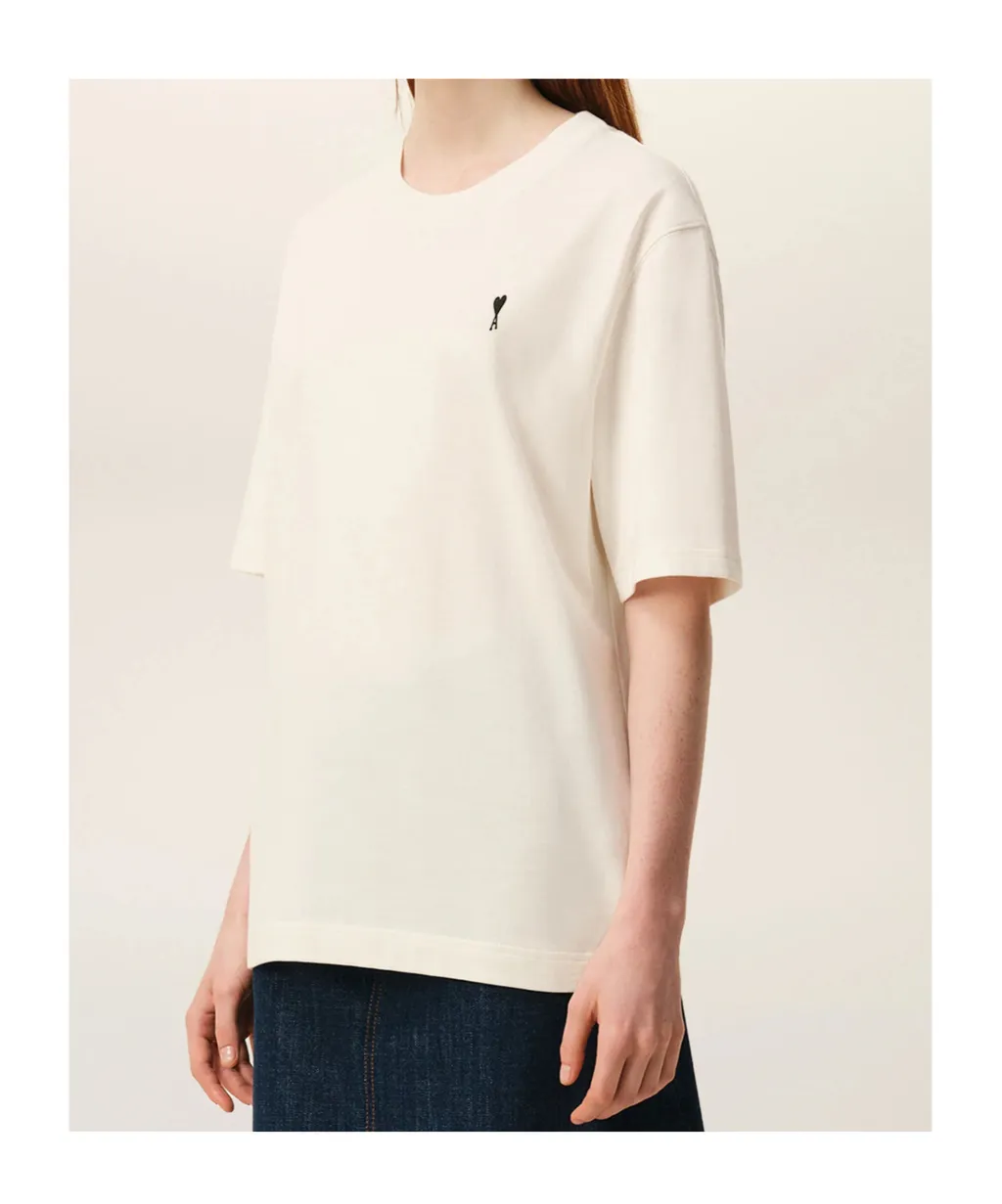 Ami Paris Short Sleeved Crewneck T-Shirt