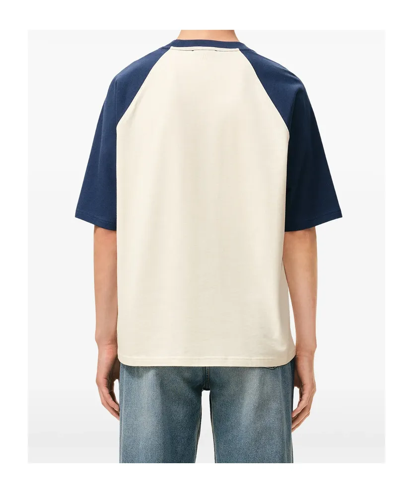 Ami Paris Logo Patch Crewneck T-Shirt