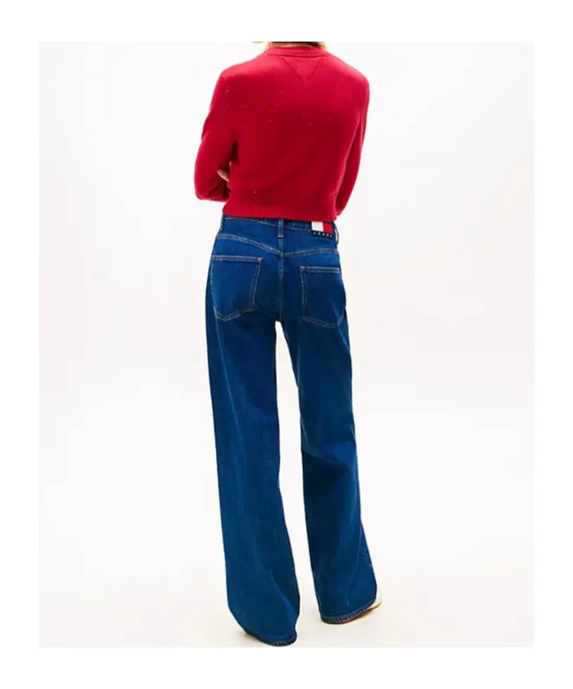 Tommy Flag Sequin Slim Jumper