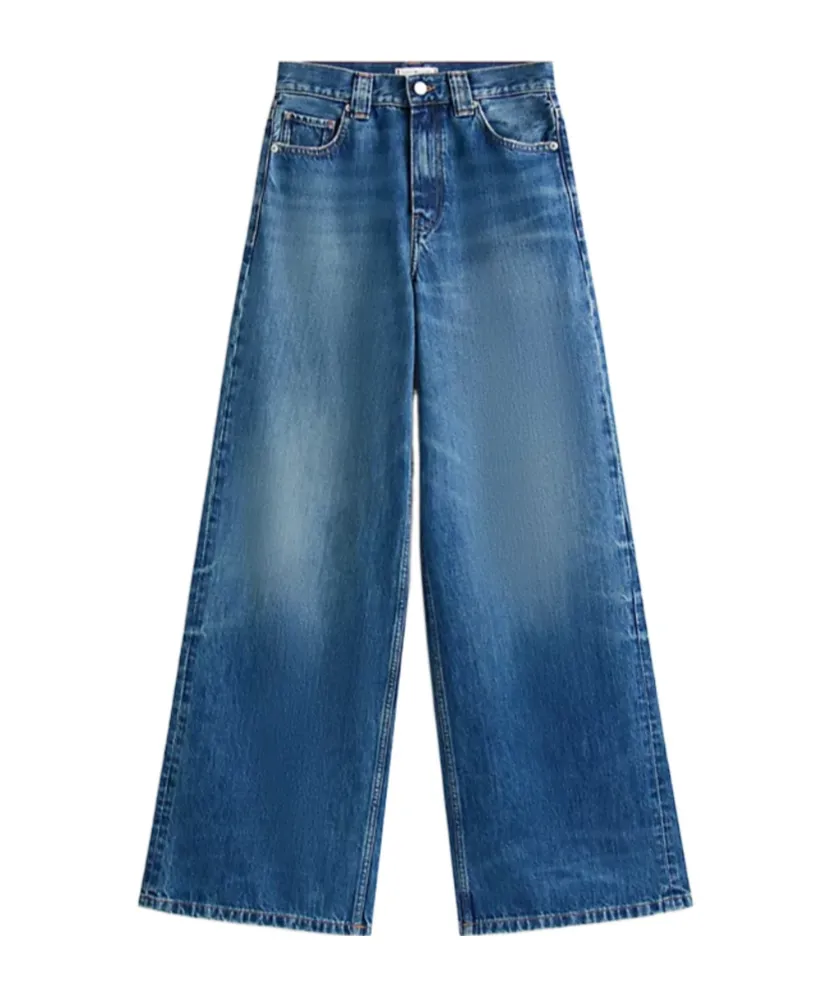 70S Five-Pockets High-Rise Wide-Leg Jeans