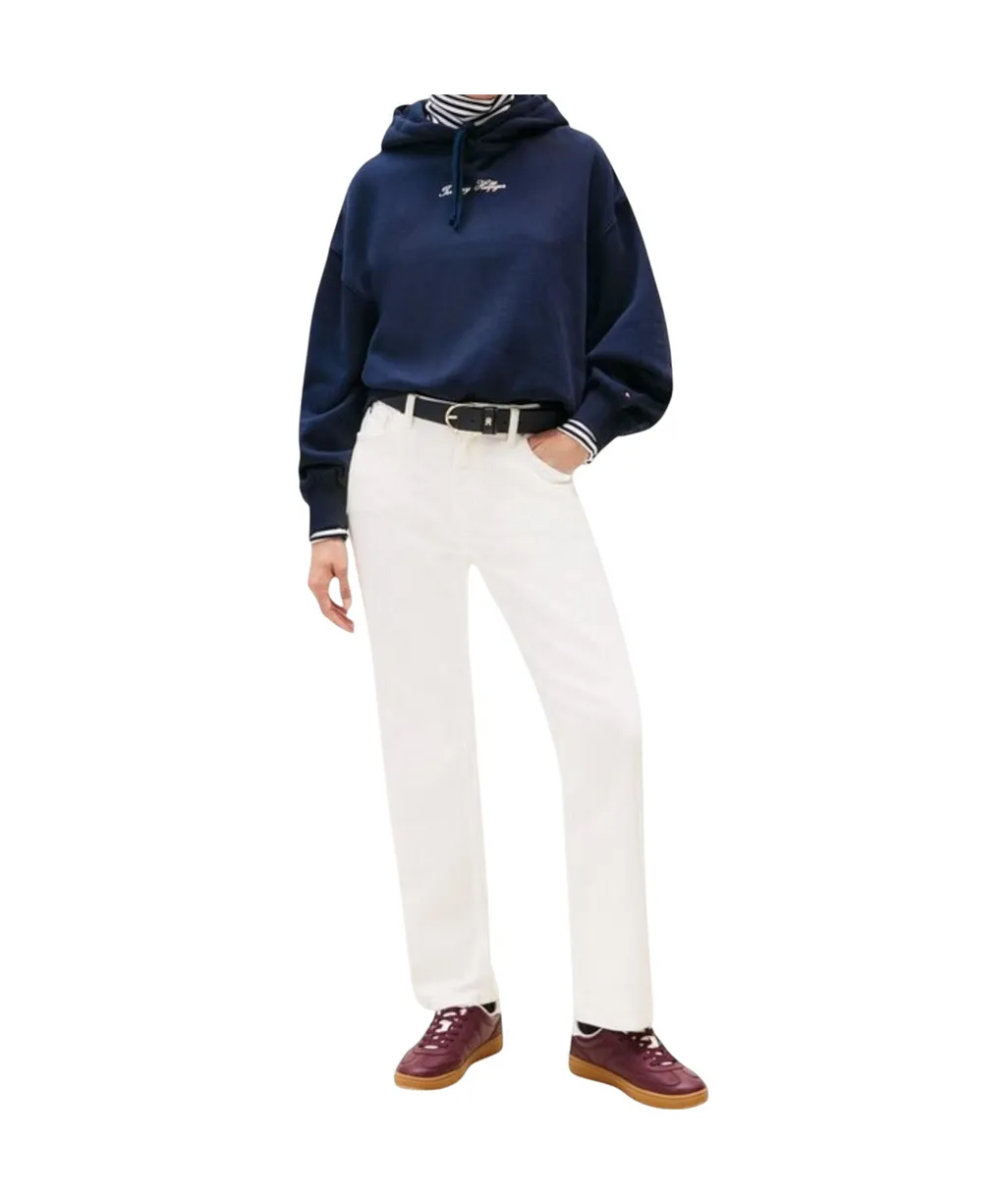 Textured Logo Relaxed Hoody