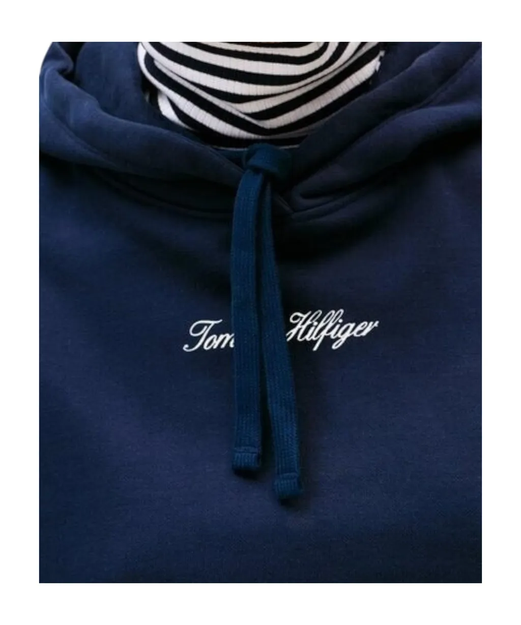 Textured Logo Relaxed Hoody