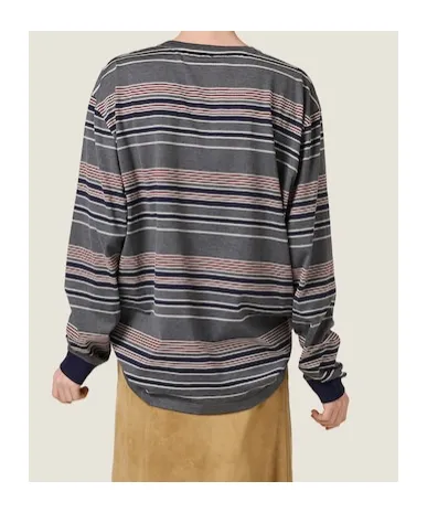 Miu Miu Long-Sleeved Striped T-Shirt