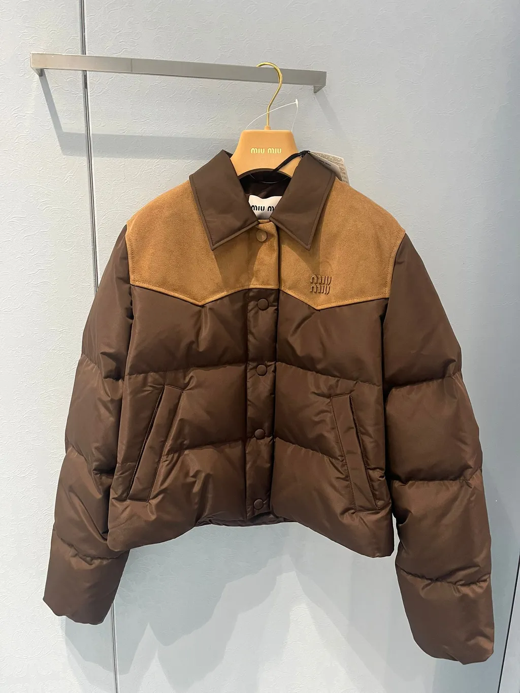 Miu Miu Two-Toned Blouson Down Jacket