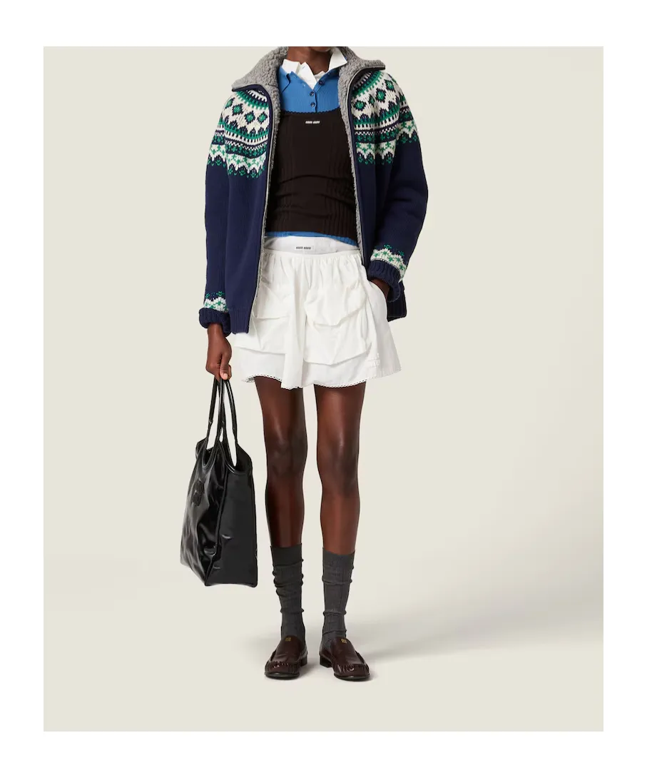 Miu Miu Zip-Up Cardigan