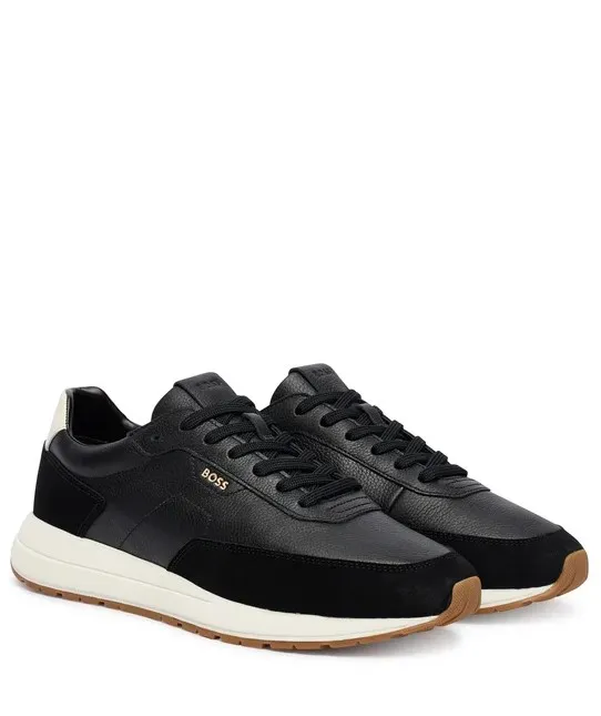 Suede Panel Sneakers